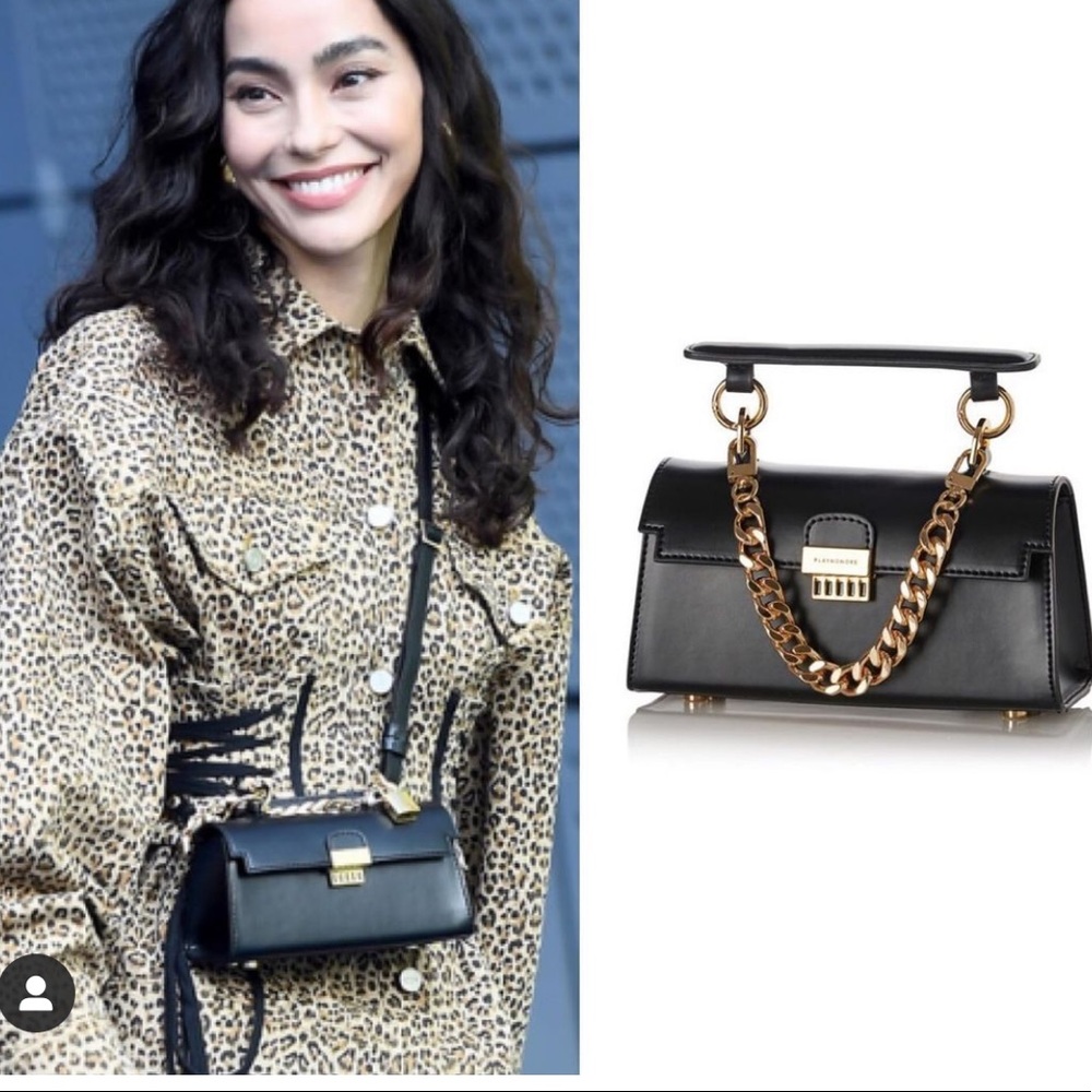 NEW Korean Black Baguette Bag with 3 detachable straps from w.concept/Playnomore